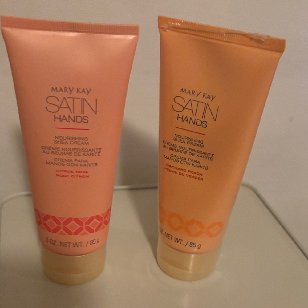 Mary Kay Satin Hands Shea Cream Duo - Citrus Rose & Peach